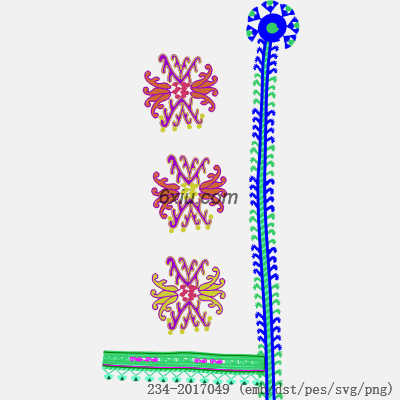 svg矢量绣花图下载