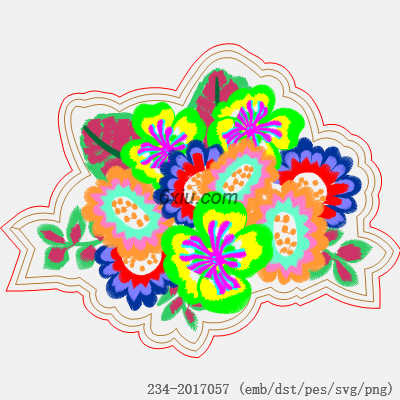 svg矢量绣花图下载