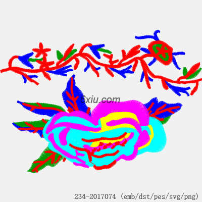 svg矢量绣花图下载