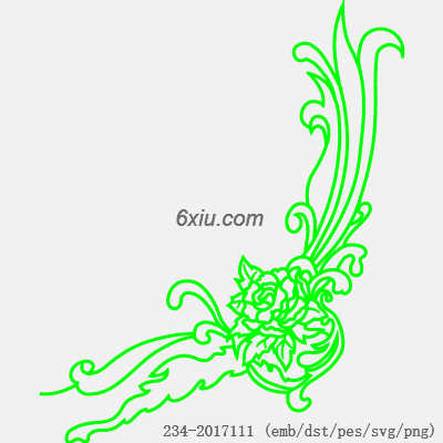 svg矢量绣花图下载