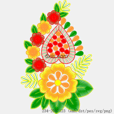 svg矢量绣花图下载