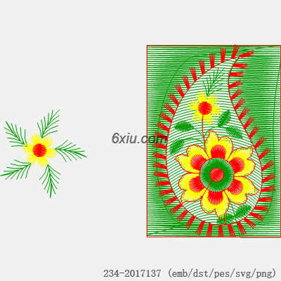 svg矢量绣花图下载