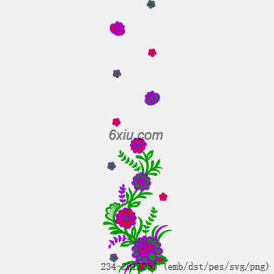 svg矢量绣花图下载