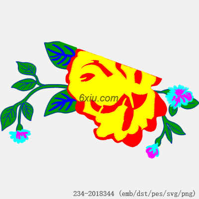 svg矢量绣花图下载