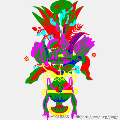 svg矢量绣花图下载