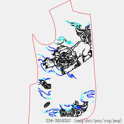 svg矢量绣花图下载