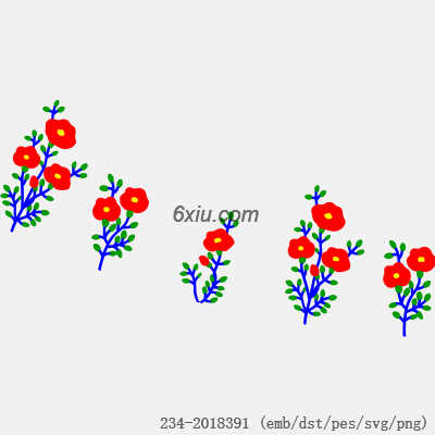 svg矢量绣花图下载