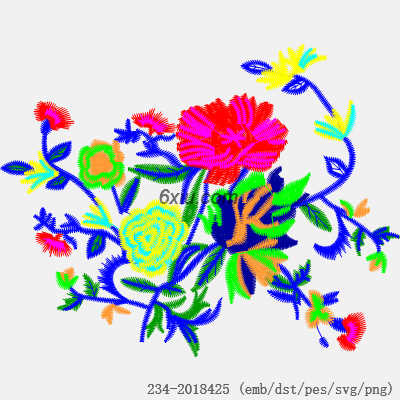 svg矢量绣花图下载