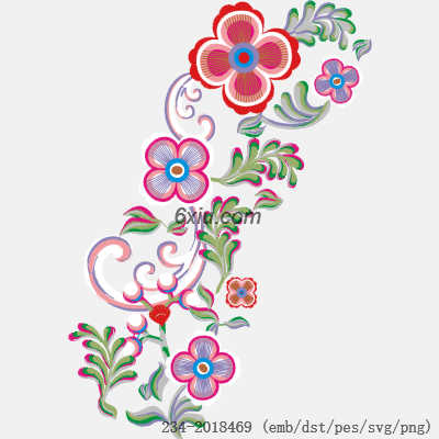 svg矢量绣花图下载