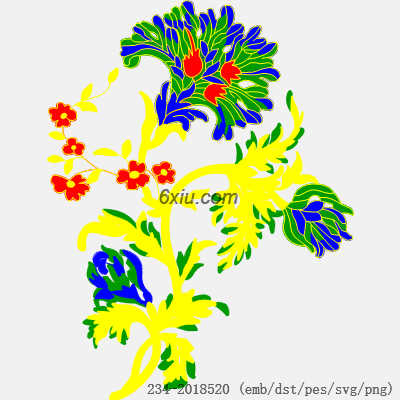 svg矢量绣花图下载