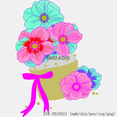 svg矢量绣花图下载