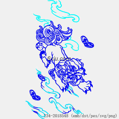 svg矢量绣花图下载
