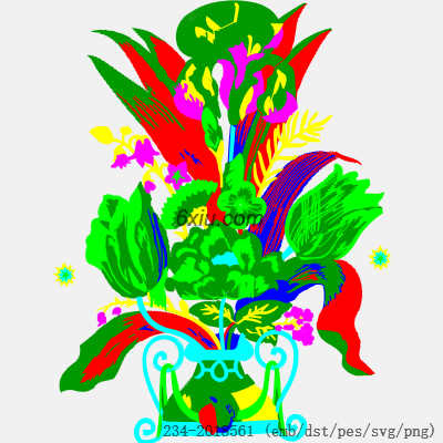 svg矢量绣花图下载