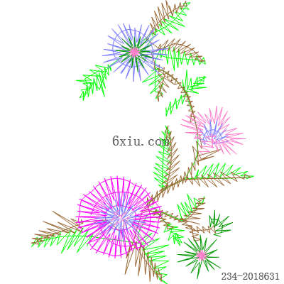 svg矢量绣花图下载