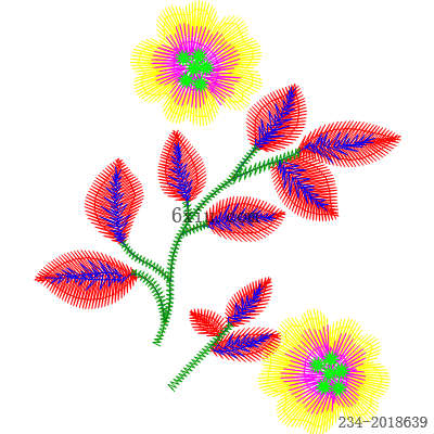svg矢量绣花图下载