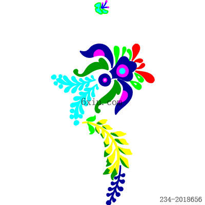 svg矢量绣花图下载
