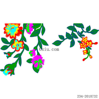 svg矢量绣花图下载