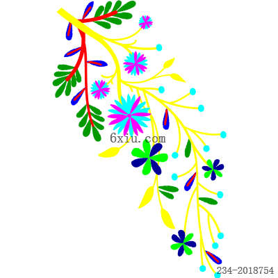 svg矢量绣花图下载