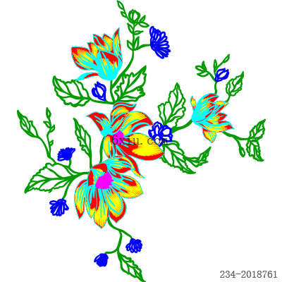 svg矢量绣花图下载