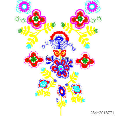 svg矢量绣花图下载