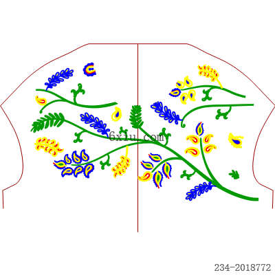 svg矢量绣花图下载