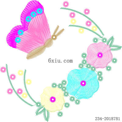 svg矢量绣花图下载
