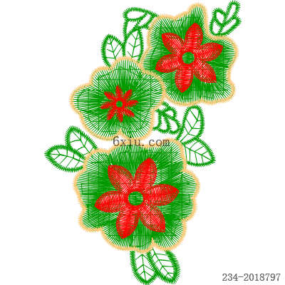 svg矢量绣花图下载