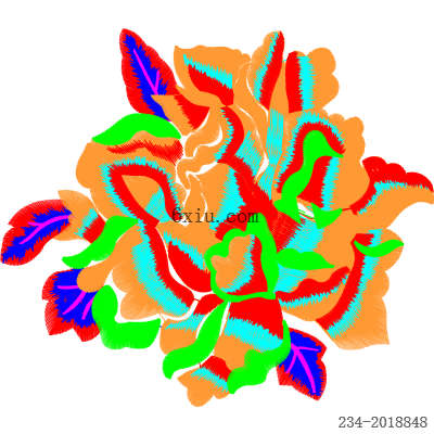 svg矢量绣花图下载