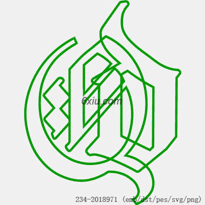 svg矢量绣花图下载