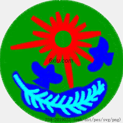 svg矢量绣花图下载