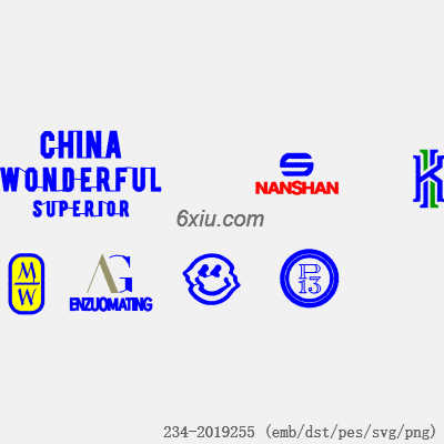 svg矢量绣花图下载