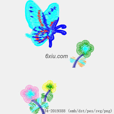 svg矢量绣花图下载