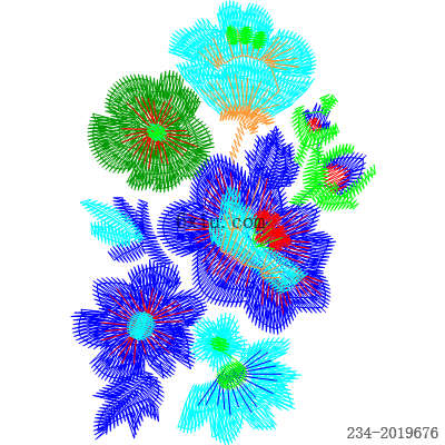 svg矢量绣花图下载