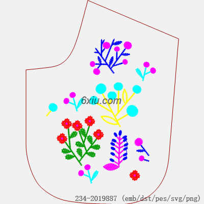 svg矢量绣花图下载