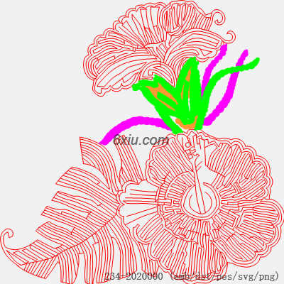 svg矢量绣花图下载