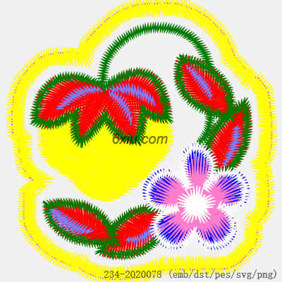 svg矢量绣花图下载