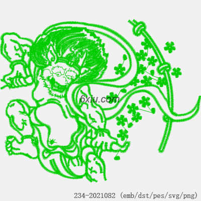 svg矢量绣花图下载
