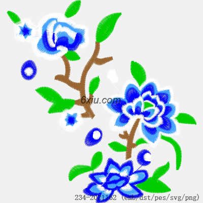 svg矢量绣花图下载