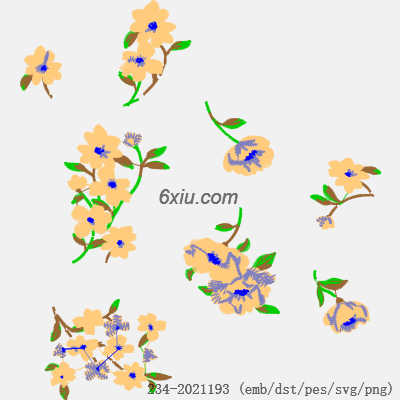 svg矢量绣花图下载