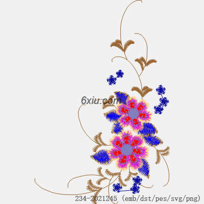 svg矢量绣花图下载