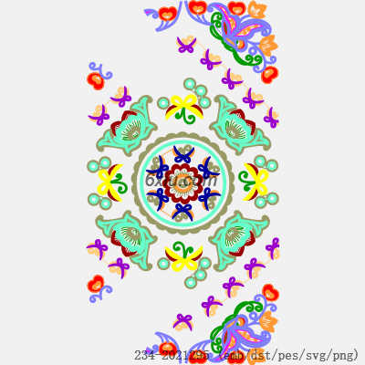 svg矢量绣花图下载
