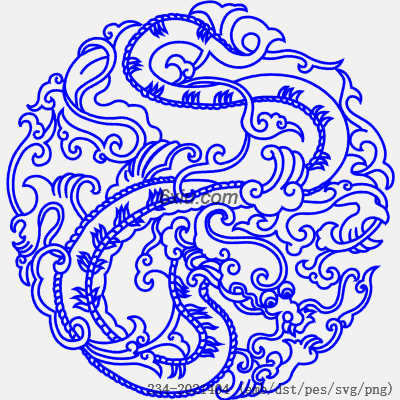 svg矢量绣花图下载
