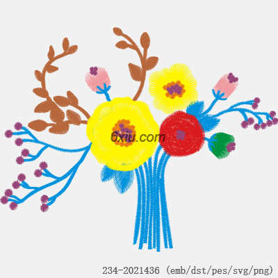 svg矢量绣花图下载