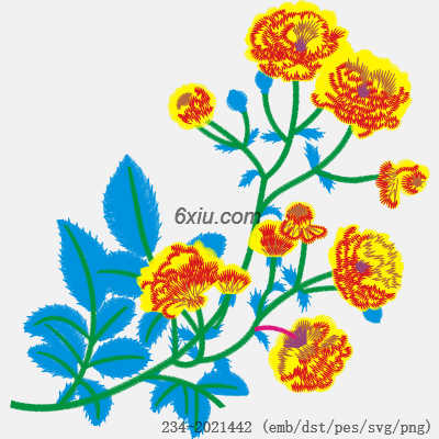 svg矢量绣花图下载