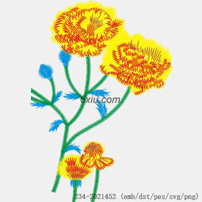 svg矢量绣花图下载