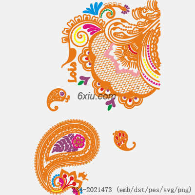 svg矢量绣花图下载