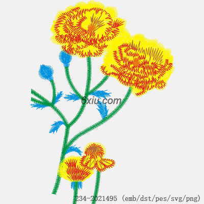 svg矢量绣花图下载