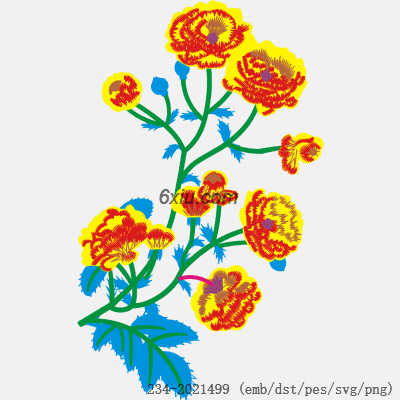 svg矢量绣花图下载