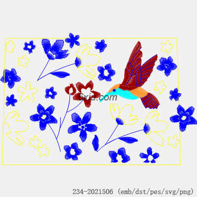 svg矢量绣花图下载
