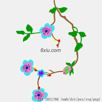 svg矢量绣花图下载